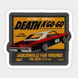 Vintage Muscle Car Race Event Sticker